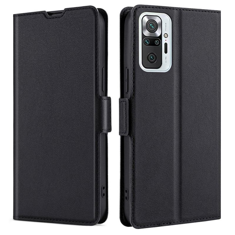 Flip Cover Xiaomi Redmi Note 10 Pro Ultra Fin Læderstil