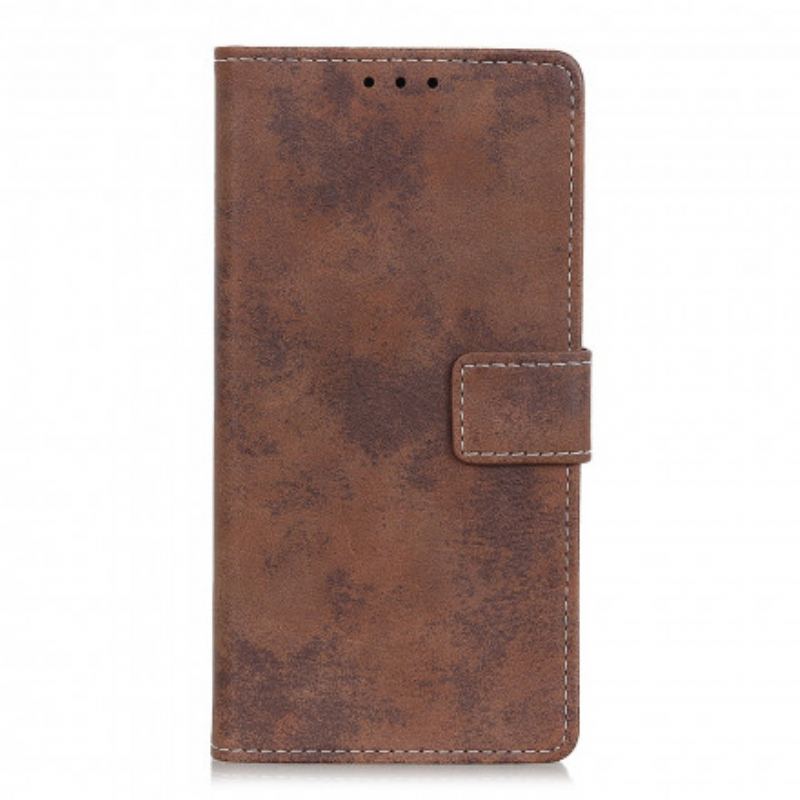 Flip Cover Xiaomi Redmi Note 10 Pro Vintage Lædereffekt