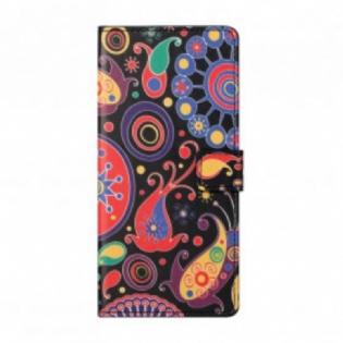 Læder Cover Xiaomi Redmi Note 10 Pro Galaxy Design