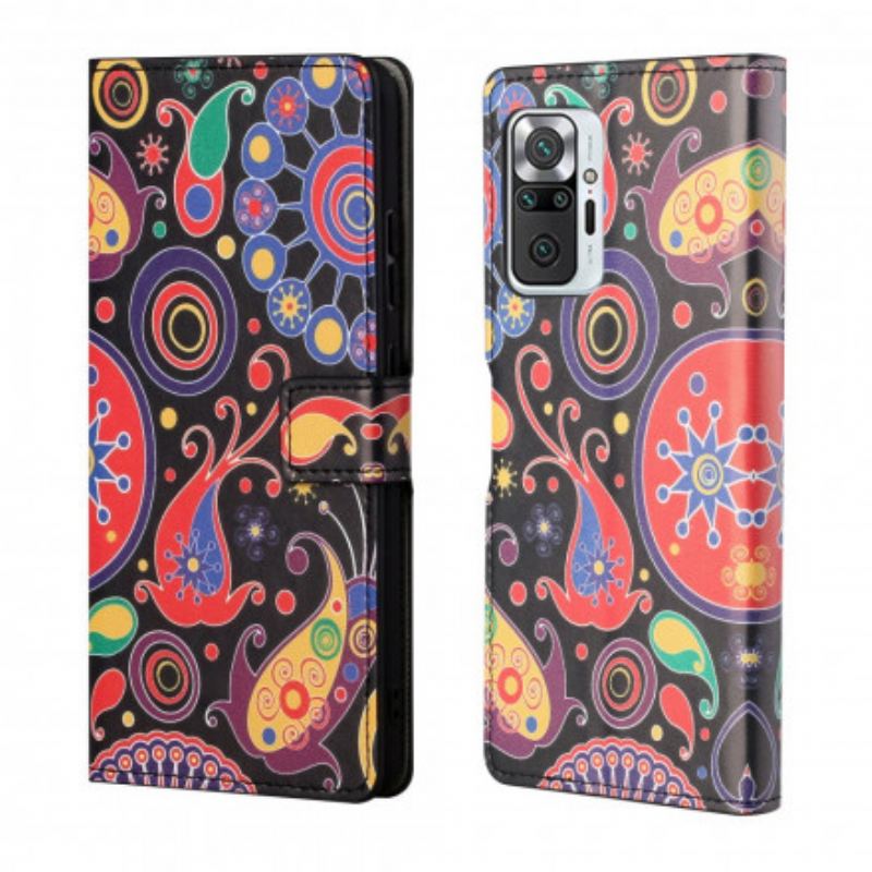 Læder Cover Xiaomi Redmi Note 10 Pro Galaxy Design