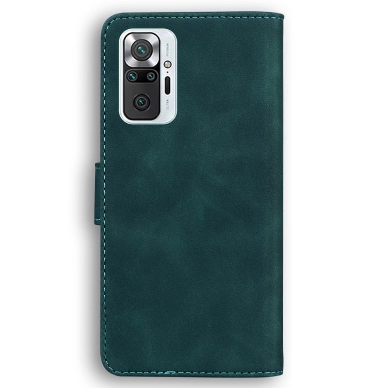 Læder Cover Xiaomi Redmi Note 10 Pro Skin-touch Butterfly