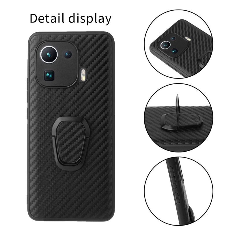 Cover Xiaomi Mi 11 Pro Carbon Fiber Ring-support