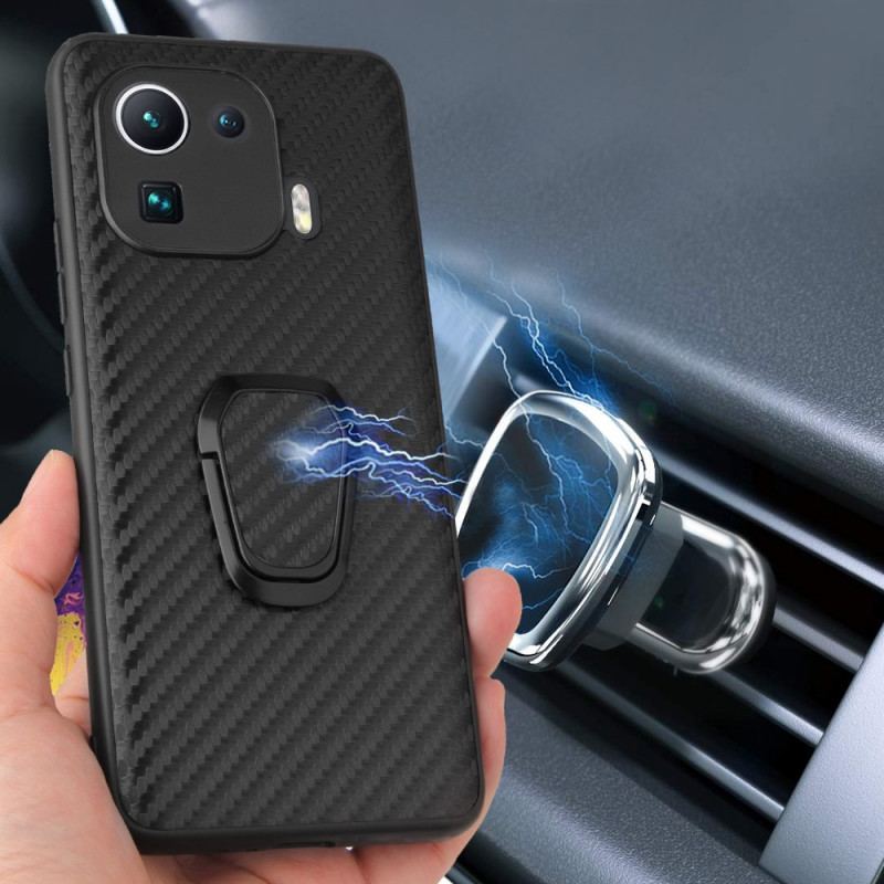 Cover Xiaomi Mi 11 Pro Carbon Fiber Ring-support