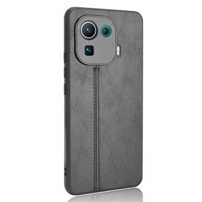 Cover Xiaomi Mi 11 Pro Couture Lædereffekt