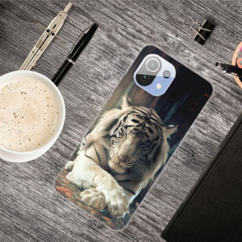 Cover Xiaomi Mi 11 Pro Fleksibel Tiger