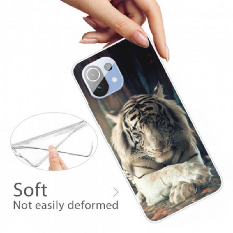 Cover Xiaomi Mi 11 Pro Fleksibel Tiger