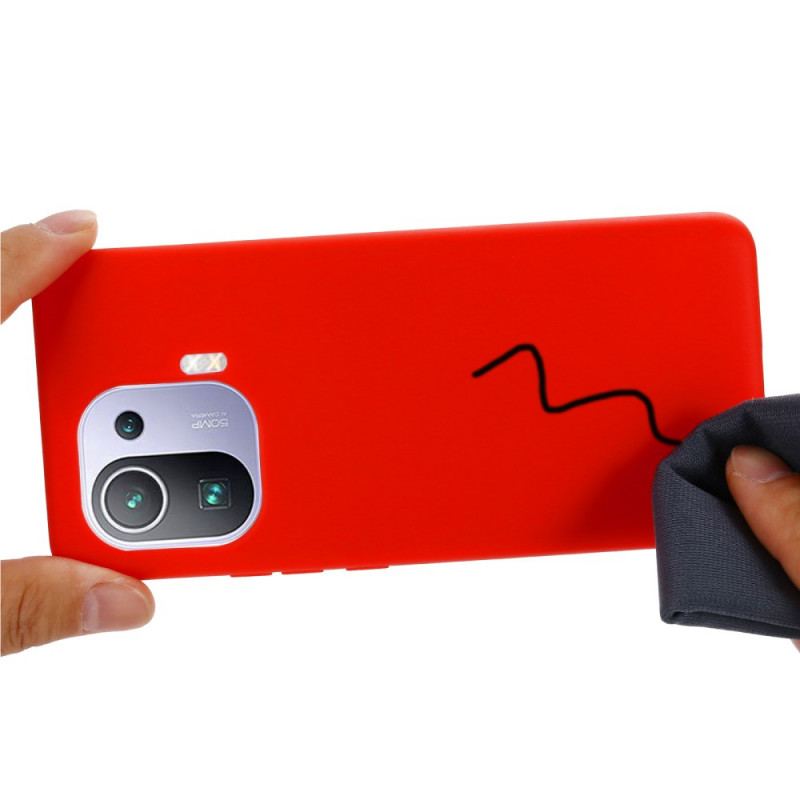 Cover Xiaomi Mi 11 Pro Flydende Silikone Med Snor