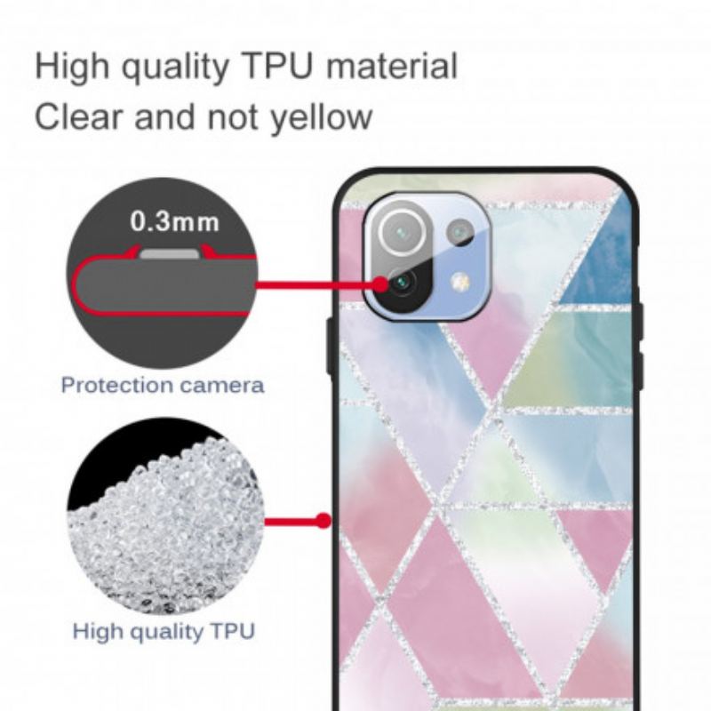 Cover Xiaomi Mi 11 Pro Glitter Marmor