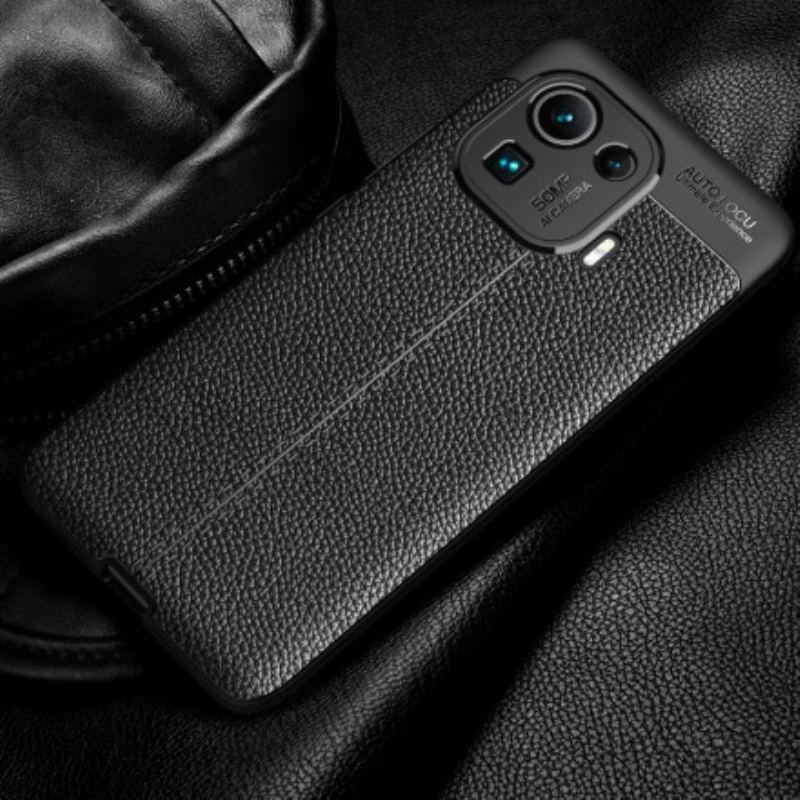 Mobilcover Xiaomi Mi 11 Pro Dobbelt Linje Litchi Læder Effekt