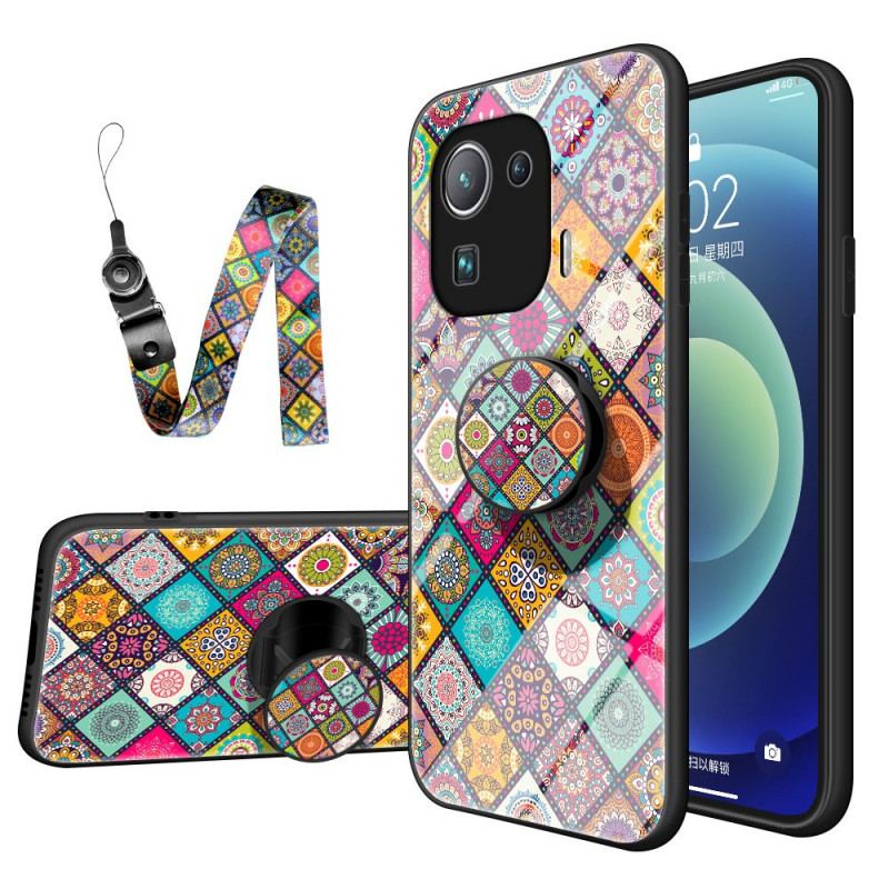 Mobilcover Xiaomi Mi 11 Pro Patchwork Magnetisk Holder