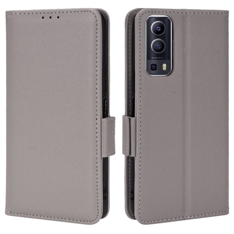 Læder Cover Vivo Y72 5G Flip Cover Flap Dobbelt Nye Farver