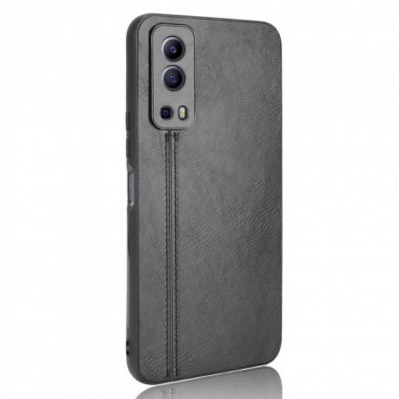 Mobilcover Vivo Y72 5G Couture Lædereffekt