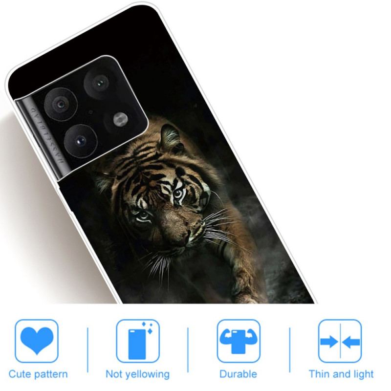 Cover OnePlus 10 Pro 5G Fleksibel Tiger In Mist