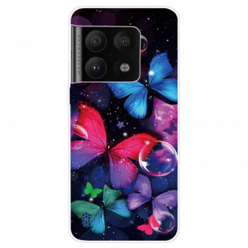 Cover OnePlus 10 Pro 5G Fleksible Sommerfugle