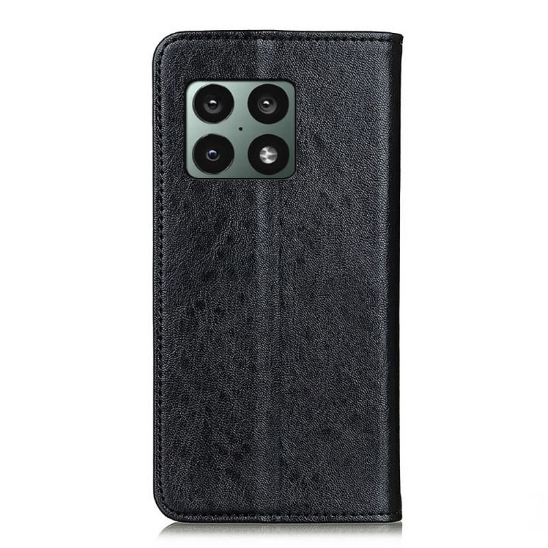 Cover OnePlus 10 Pro 5G Flip Cover Læder Tekstur