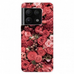 Cover OnePlus 10 Pro 5G Lyserøde Blomster