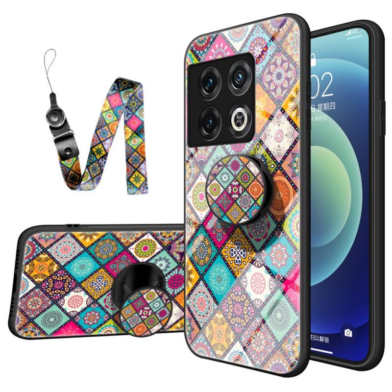 Cover OnePlus 10 Pro 5G Patchwork Magnetisk Holder