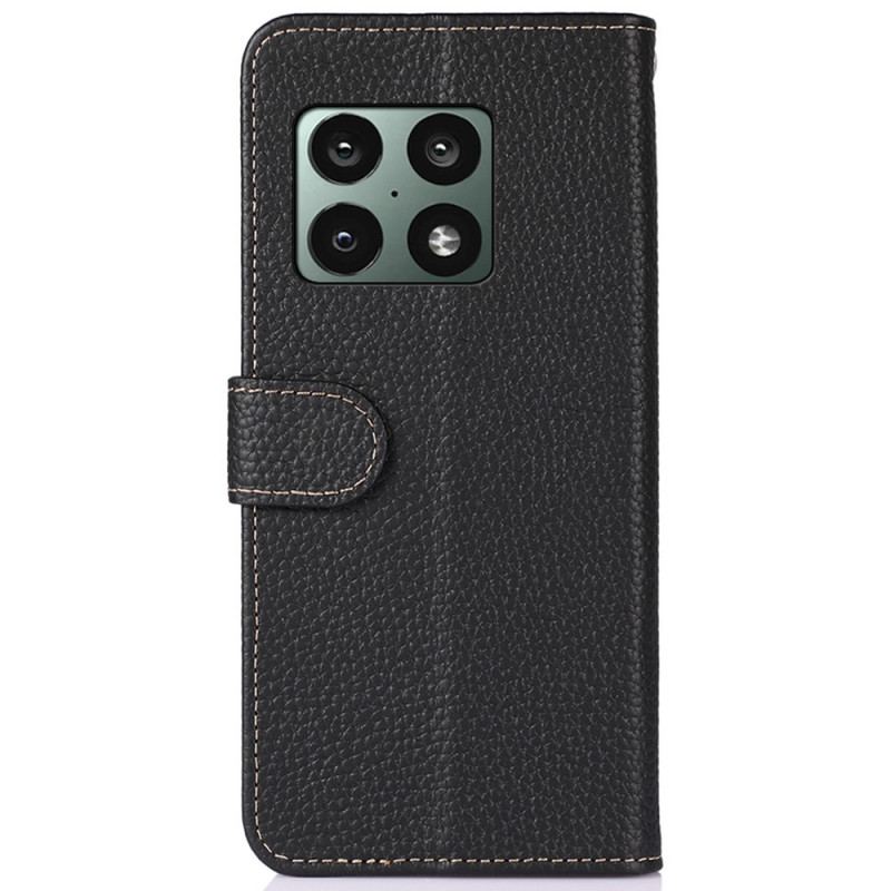 Flip Cover OnePlus 10 Pro 5G Ægte Khazneh Litchi Læder
