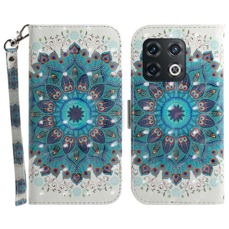 Flip Cover OnePlus 10 Pro 5G Med Snor Strappy Mandala