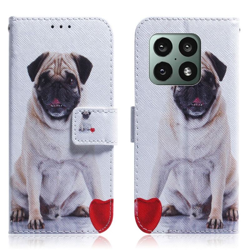 Flip Cover OnePlus 10 Pro 5G Mops Hund