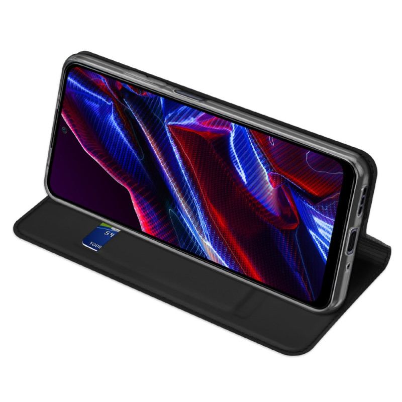 Cover Poco X5 5G Flip Cover Skin-pro Series Dux Ducis