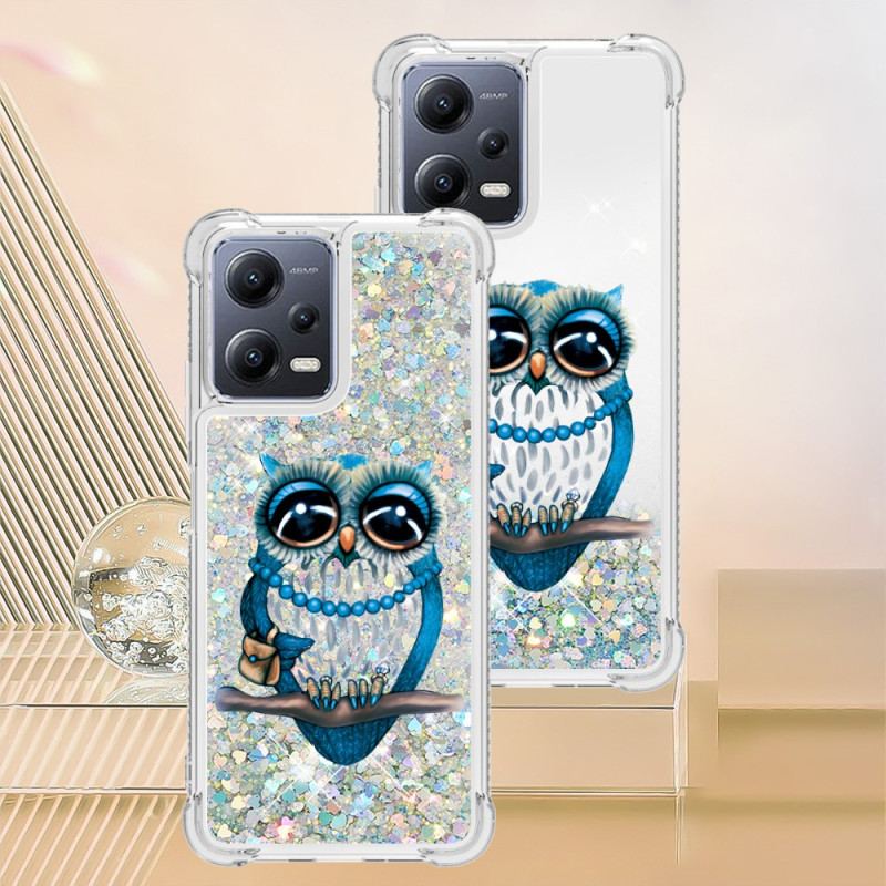 Cover Poco X5 5G Pailletter Miss Owl