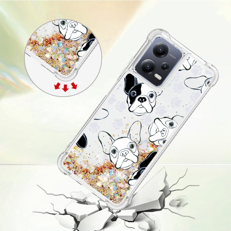 Cover Poco X5 5G Pailletter Mr Dog