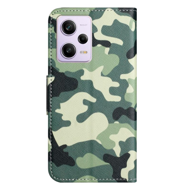 Flip Cover Poco X5 5G Med Snor Strappy Camouflage