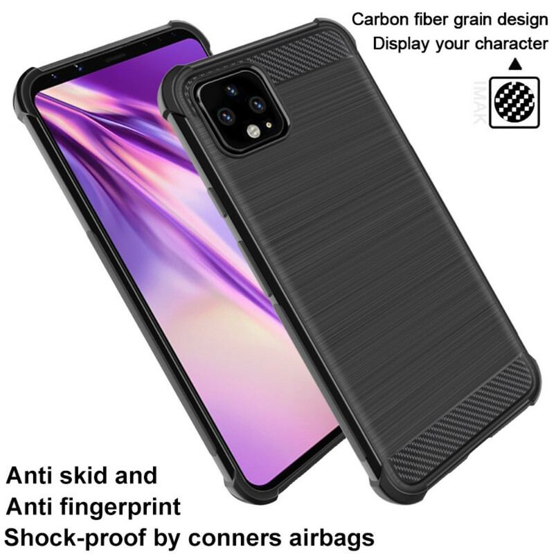 Cover Google Pixel 4 XL Imak Børstet Kulfiber