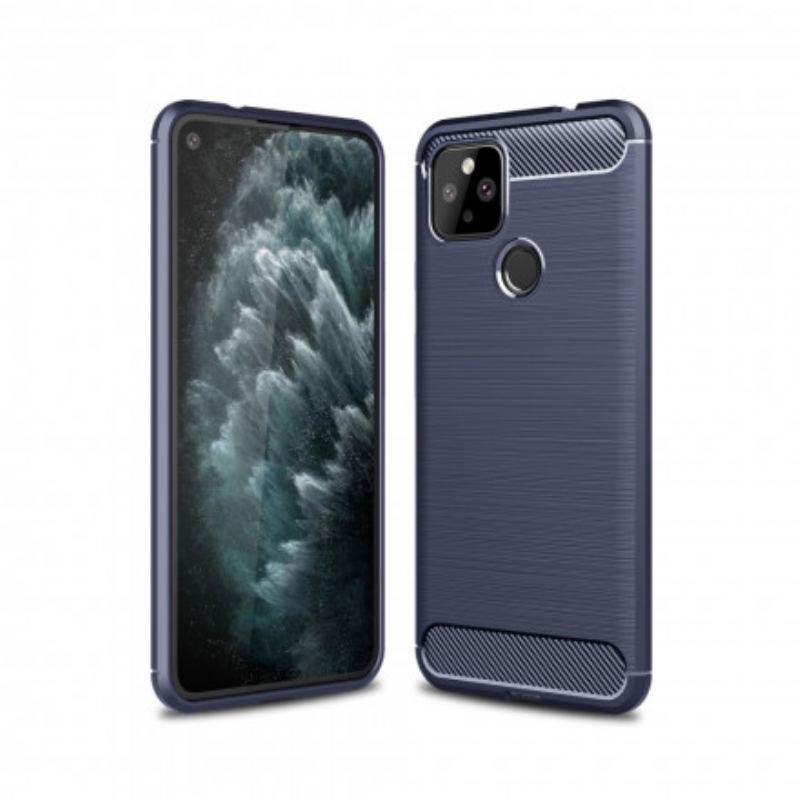 Cover Google Pixel 4A 5G Børstet Kulfiber