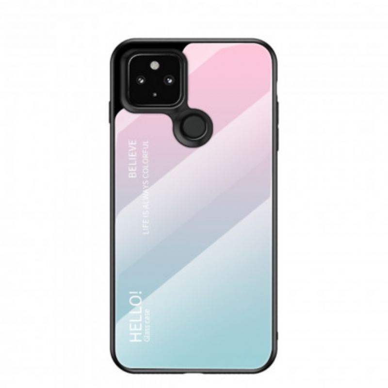 Cover Google Pixel 4A 5G Hærdet Glas Hej