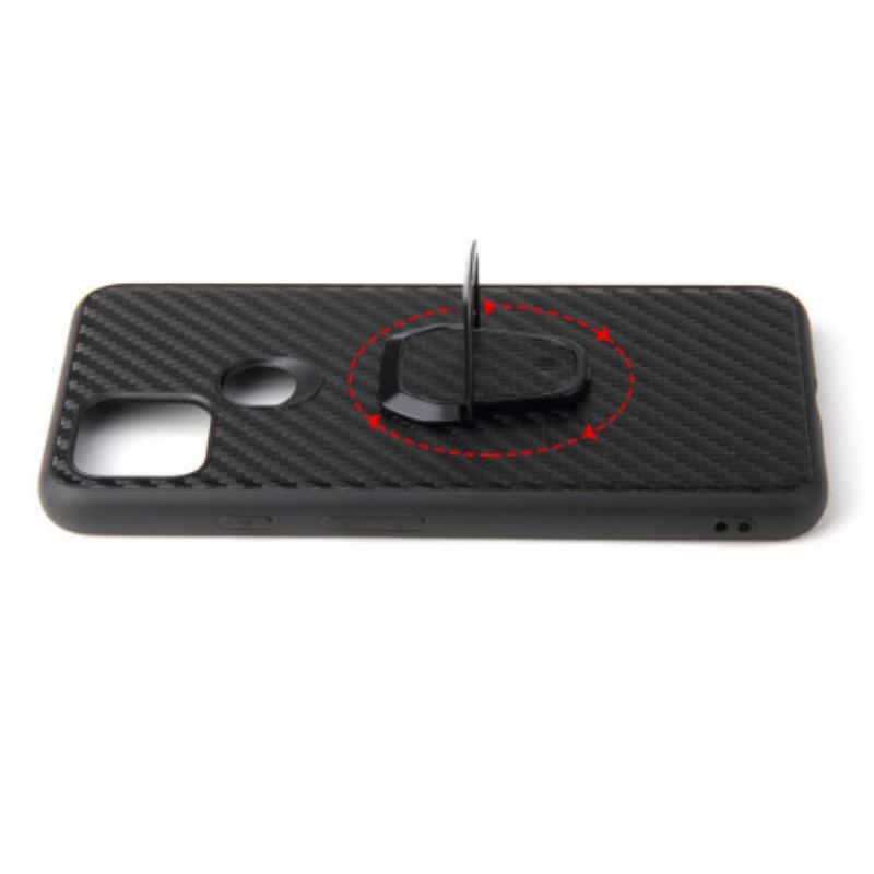 Mobilcover Google Pixel 4A 5G Carbon Fiber Ring-support