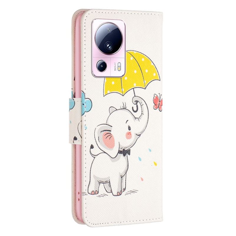 Flip Cover Xiaomi 13 Lite Baby Elefant