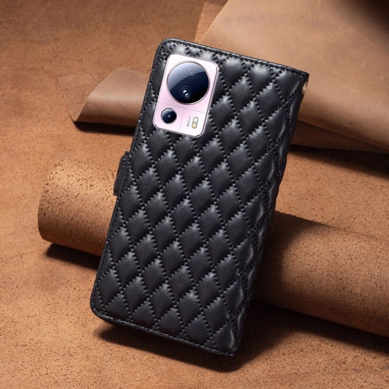 Flip Cover Xiaomi 13 Lite Binfen Farvestil Quiltet