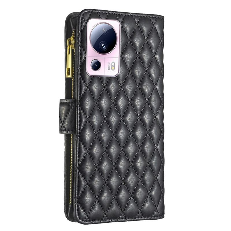 Flip Cover Xiaomi 13 Lite Binfen Farvestil Quiltet