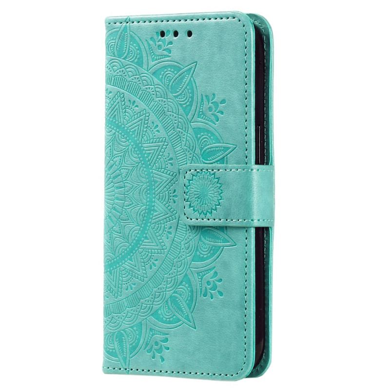 Læder Cover Xiaomi 13 Lite Mandala Sun Med Snor