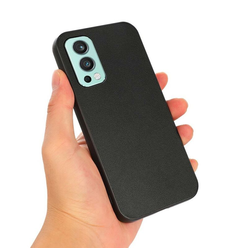 Cover OnePlus Nord 2 5G Ægte Litchi Læder