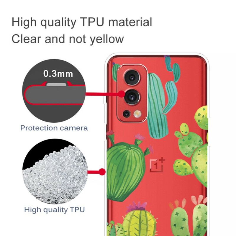 Cover OnePlus Nord 2 5G Akvarel Kaktusser