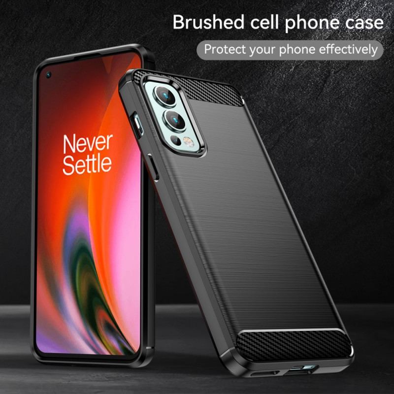 Cover OnePlus Nord 2 5G Børstet Kulfiber