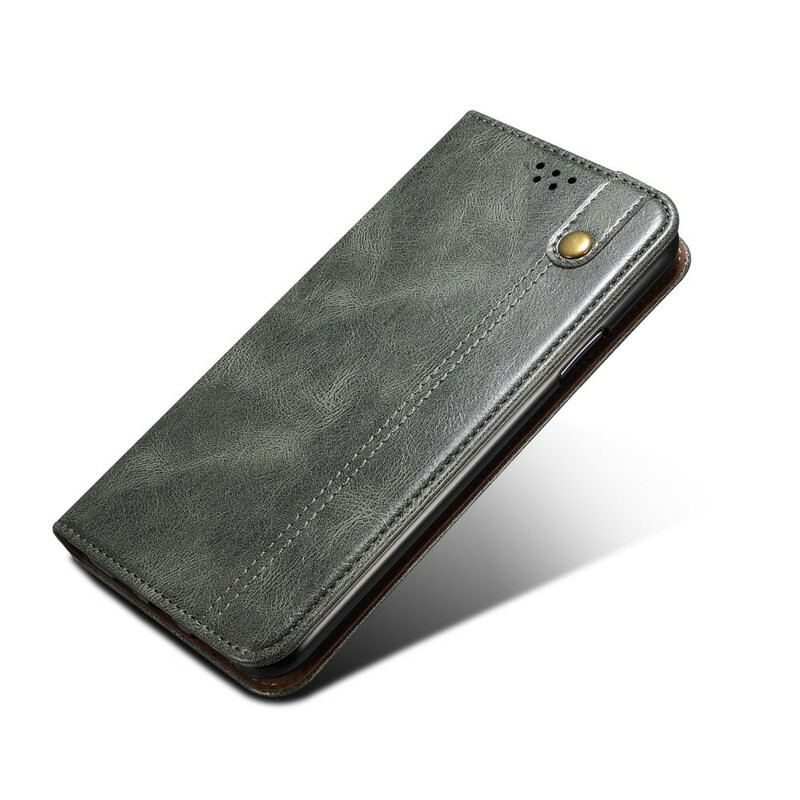 Cover OnePlus Nord 2 5G Flip Cover Voksbehandlet Kunstlæder