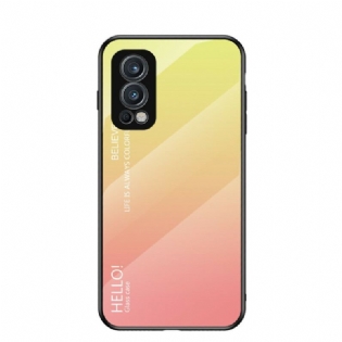 Cover OnePlus Nord 2 5G Hærdet Glas Hej