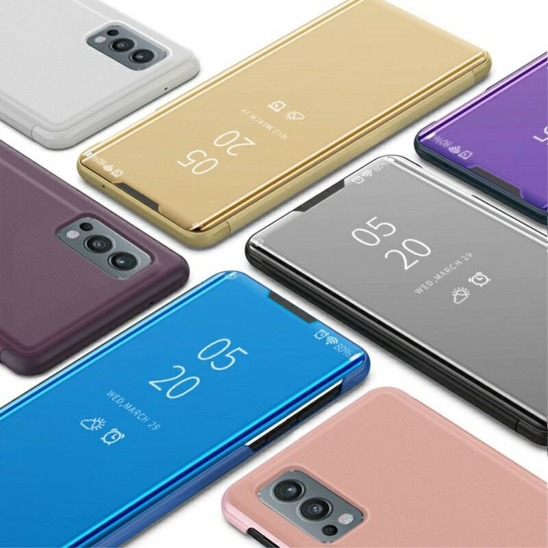 Cover OnePlus Nord 2 5G Spejl Og Kunstlæder