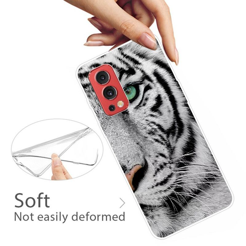 Cover OnePlus Nord 2 5G Tiger Ansigt