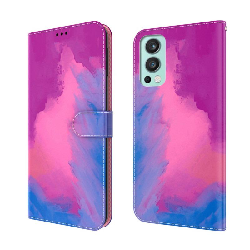 Flip Cover OnePlus Nord 2 5G Akvarel