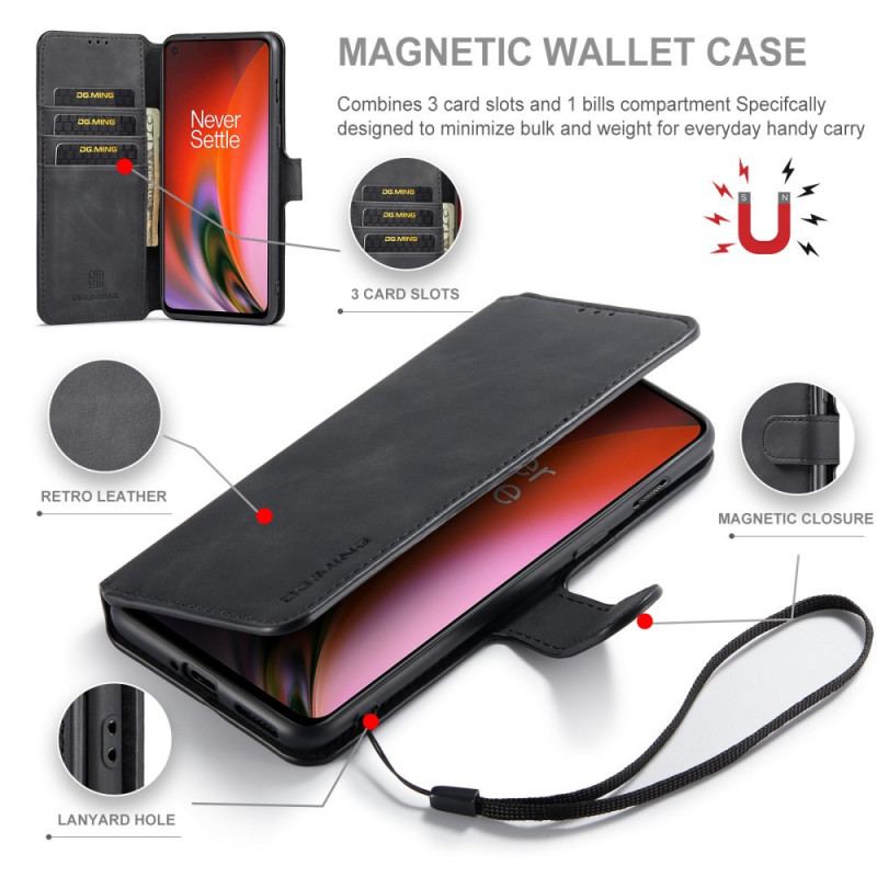 Flip Cover OnePlus Nord 2 5G Dg.ming Retro