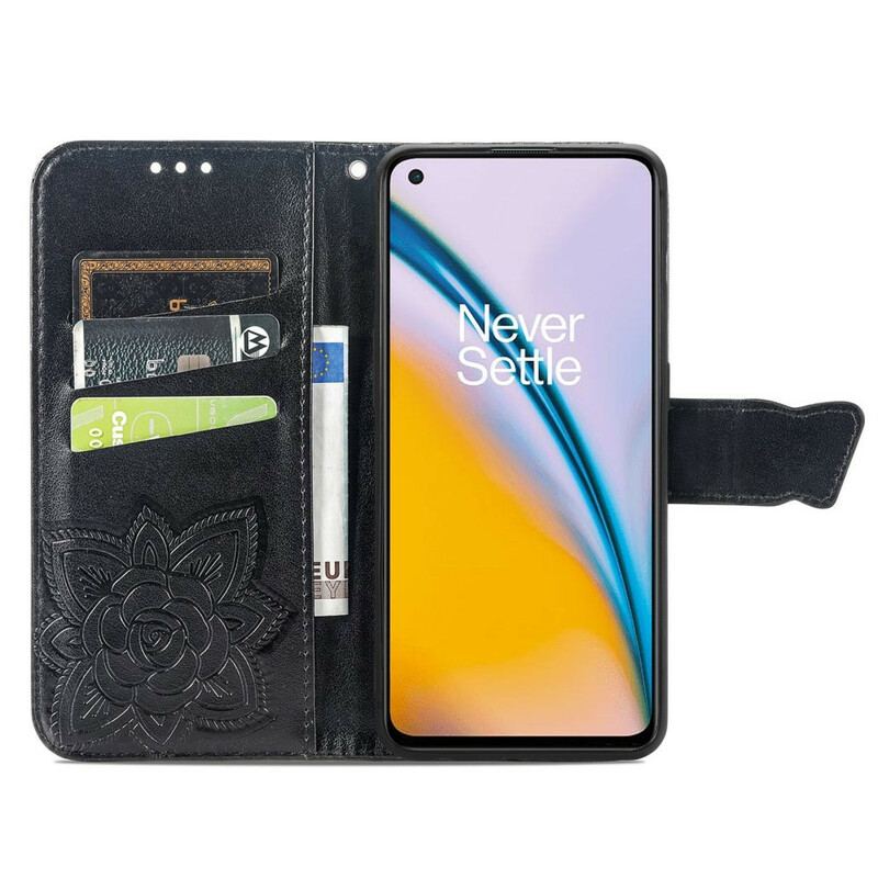 Flip Cover OnePlus Nord 2 5G Halve Sommerfugle