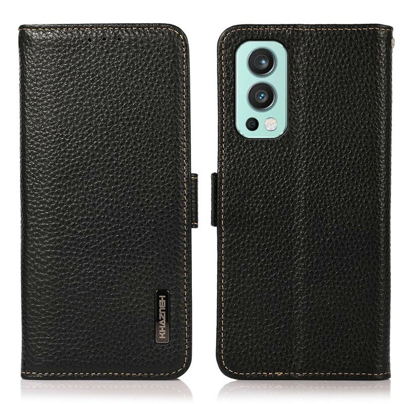 Flip Cover OnePlus Nord 2 5G Khazneh Litchi Læder