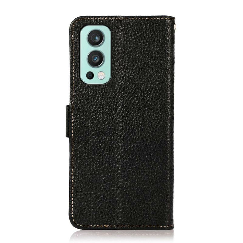 Flip Cover OnePlus Nord 2 5G Khazneh Litchi Læder