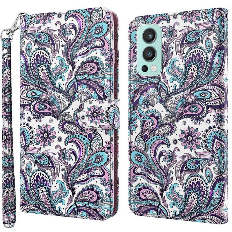 Flip Cover OnePlus Nord 2 5G Paisley