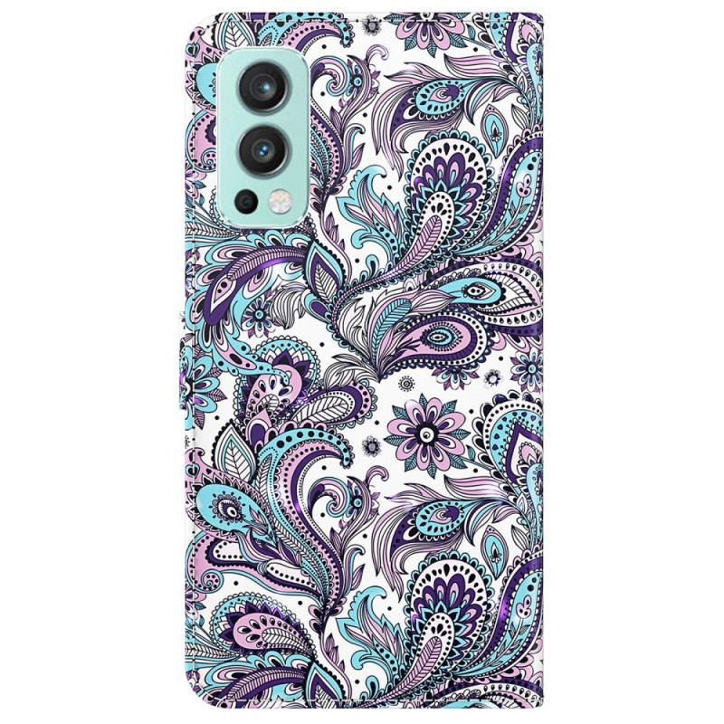 Flip Cover OnePlus Nord 2 5G Paisley